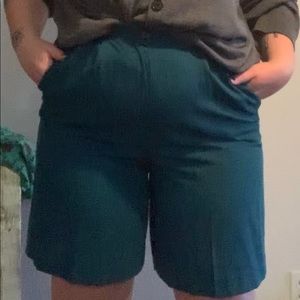 Vintage Teal High-Waisted Shorts Norton McNaughton